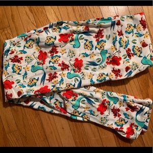 LuLaRoe Disney Ariel Little Mermaid Legging Tween